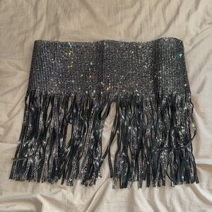 Sparkling Fringe Rhinestone Belt/Overskirt